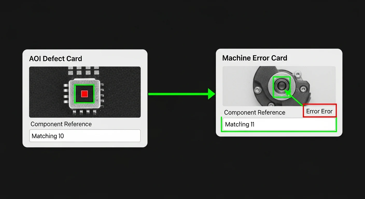 Confirmed causal links where AOI defect location matches machine error attribution