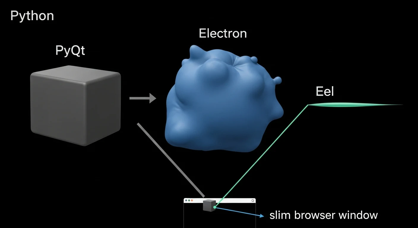 Framework comparison: PyQt vs Electron vs Eel