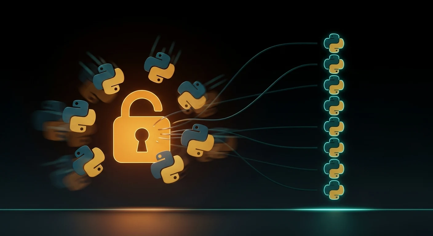 Threading lock pattern for safe concurrent state mutations