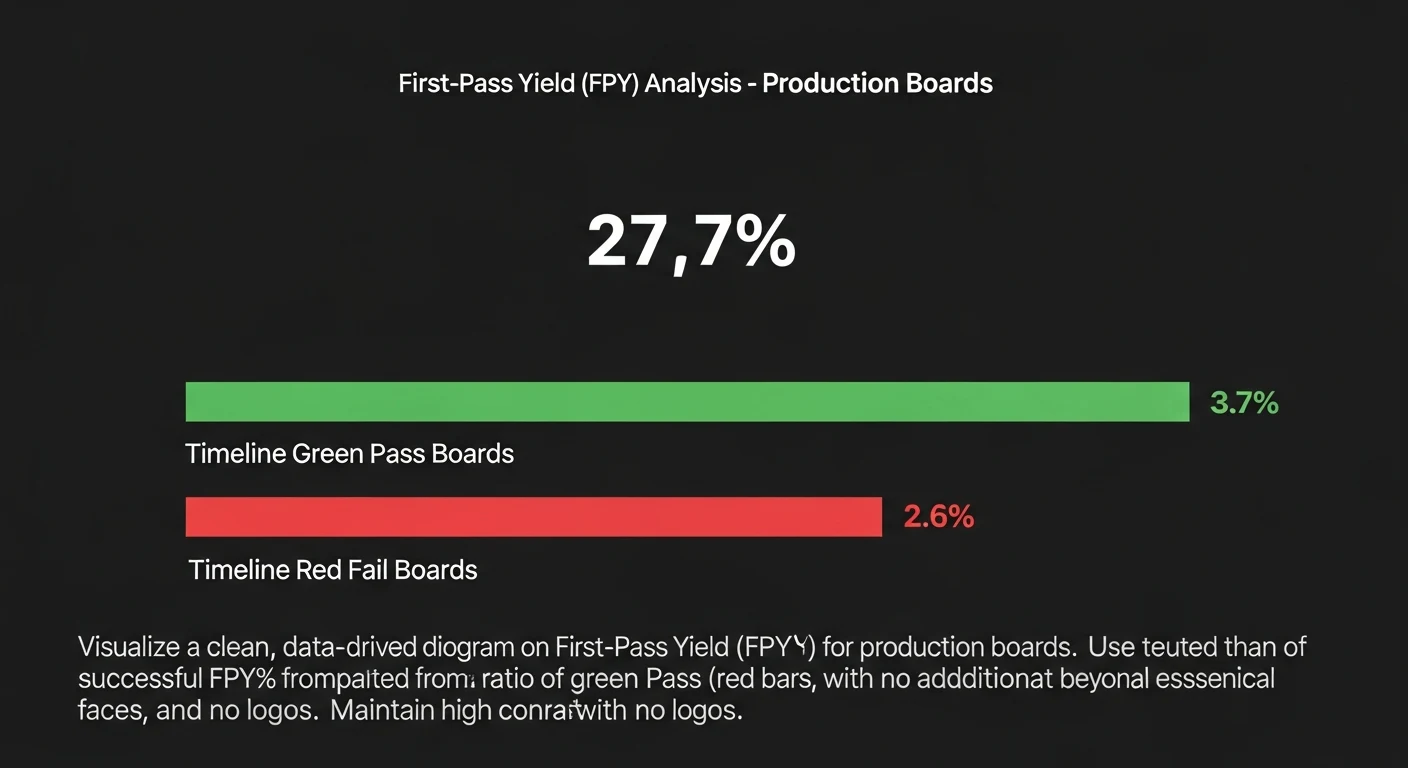 First-Pass Yield computation from production and inspection cross-reference